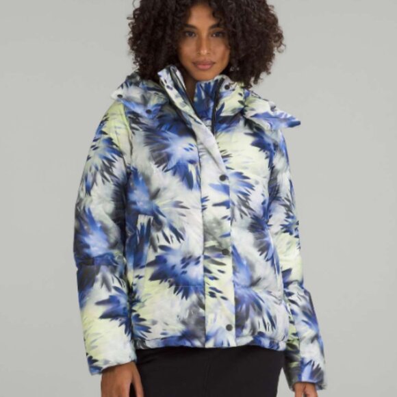 lululemon athletica Jackets & Blazers - Lululemon Wunder Puff Jacket Chromatic Cloudscape Multi Size 6